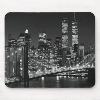 Black & White New York City Mouse Pad