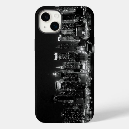 Black  White New York City Night Case_Mate iPhone 14 Plus Case