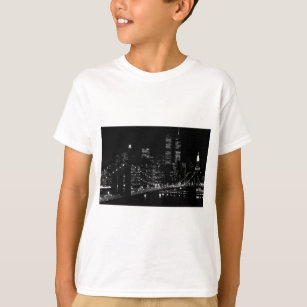 Black & White New York City Night T-Shirt