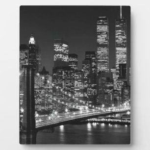 Black & White New York City Plaque