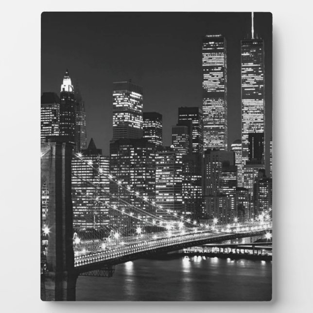 Black & White New York City Plaque (Front)