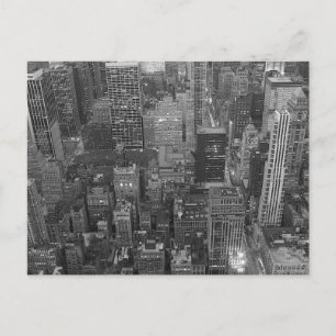 Black & White New York City Postcard