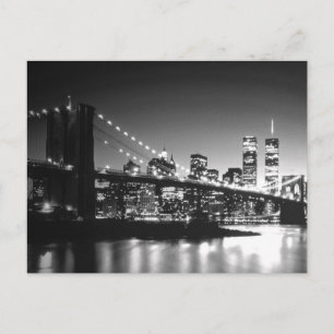 Black & White New York City Postcard