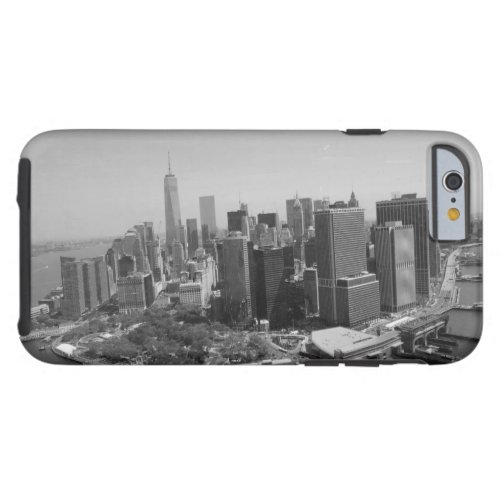 Black White New York City Skyline Tough iPhone 6 Case