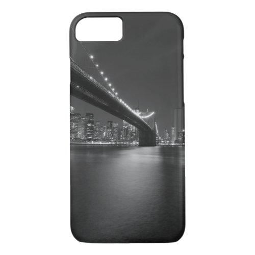 Black White New York City Skyline iPhone 87 Case