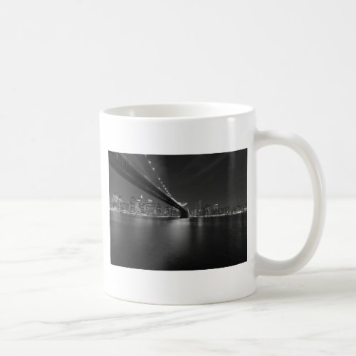 Black White New York City Skyline Coffee Mug