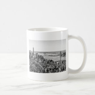 Black White New York City Skyline Coffee Mug