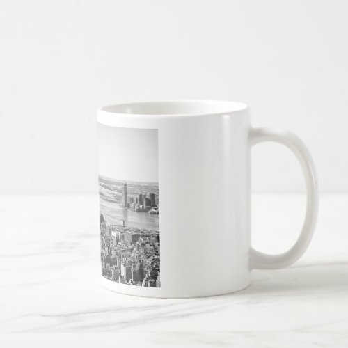 Black White New York City Skyline Coffee Mug