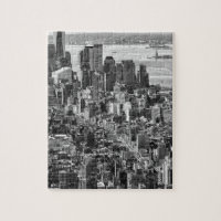 Black White New York City Skyline