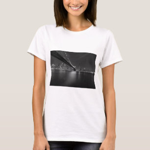 Black White New York City Skyline T-Shirt