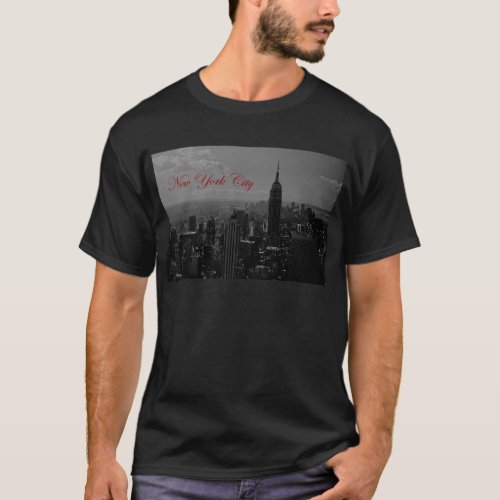 Black White New York City T_Shirt