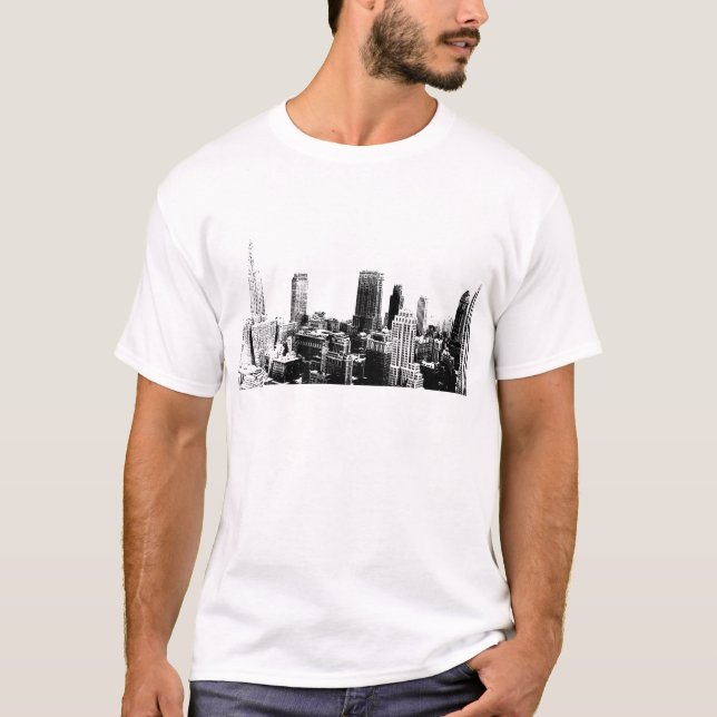 Black & White New York City T-Shirt (Front)