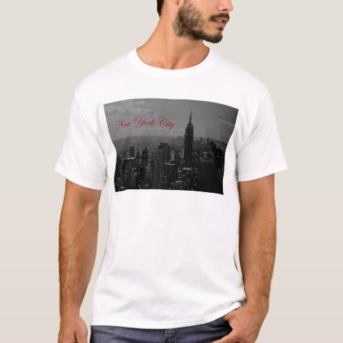 Black White New York City T_Shirt