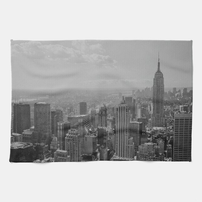 Black & White New York City Towel (Horizontal)