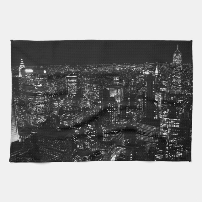 Black & White New York City Towel (Horizontal)