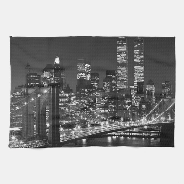 Black & White New York City Towel (Horizontal)