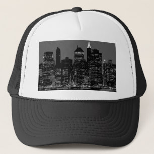 Black & White New York City Trucker Hat