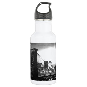 Black & White New York City Water Bottle