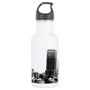 Black & White New York City Water Bottle