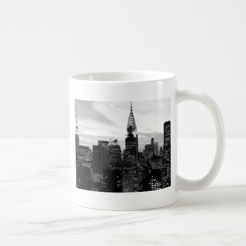 Black  White New York Coffee Mug