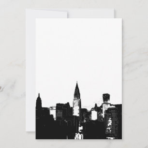 Black & White New York Invitation
