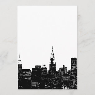 Black & White New York Invitation