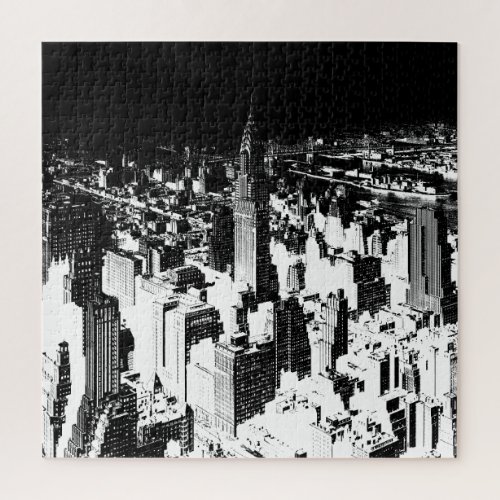 Black  White New York Jigsaw Puzzle