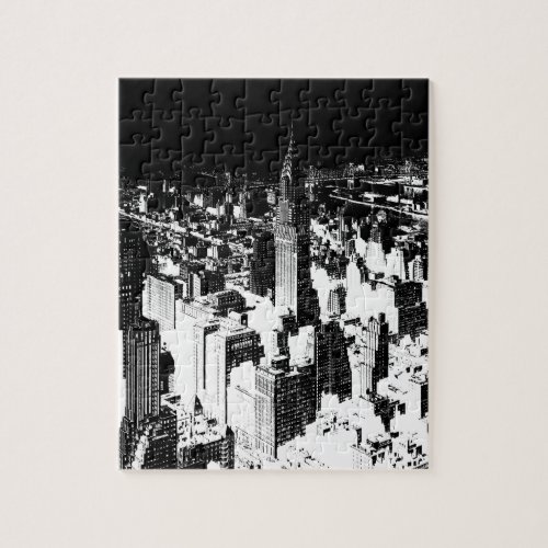 Black  White New York Jigsaw Puzzle