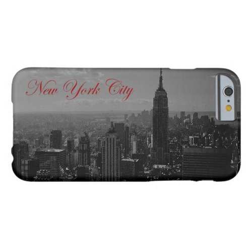 Black  White New York Script iPhone 6 Case