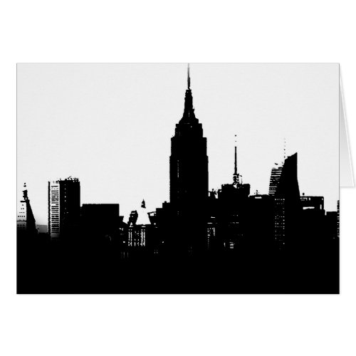 Black White New York Silhouette