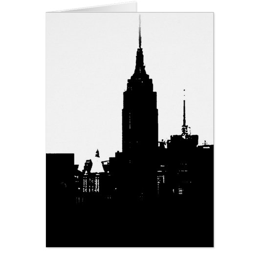 Black White New York Silhouette (Front)