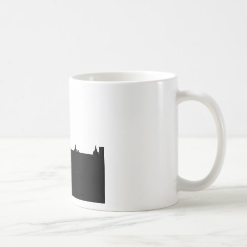 Black  White New York Silhouette Coffee Mug