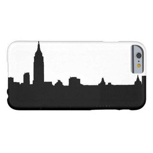 Black White New York Silhouette iPhone 6 Case
