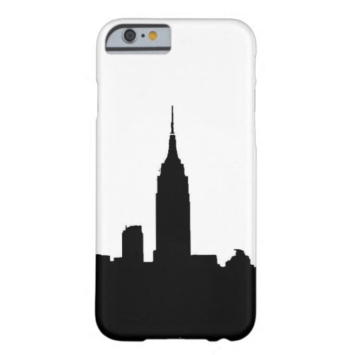 Black White New York Silhouette iPhone 6 Case