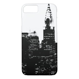 Black & White New York Silhouette iPhone 7 Case