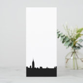 Black & White New York Silhouette Rack Card (Standing Front)