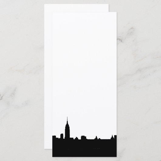 Black & White New York Silhouette Rack Card (Front/Back)