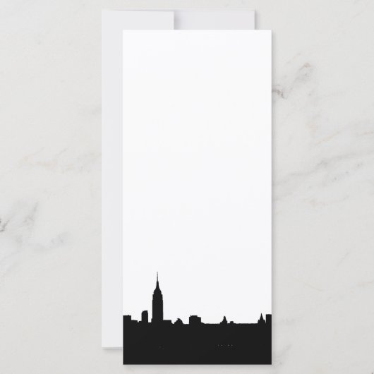 Black & White New York Silhouette Rack Card (Front)
