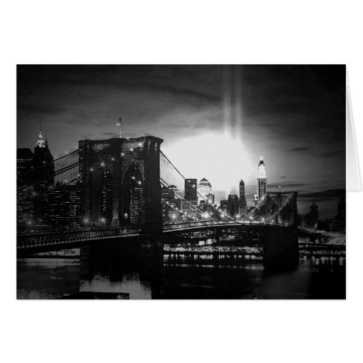 Black & White New York Skyline Cards (Front Horizontal)