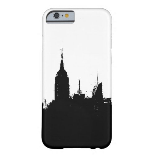 Black White New York Skyline iPhone 6 Case