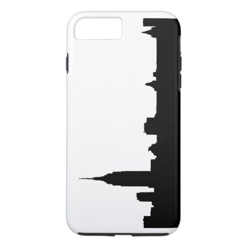 Black White New York Tough iPhone 7 Plus Case