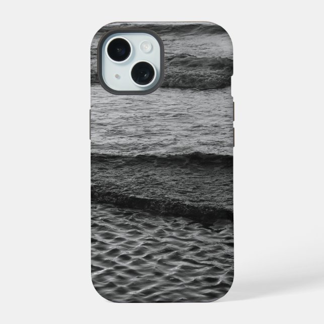 Black & White Ocean Iphone Case (Back)