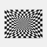Black &amp; White Optical Illusion Doormat at Zazzle