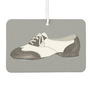 Black White Oxford Tap Shoe Dance Teacher Gift Car Air Freshener