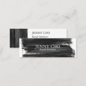 BLACK WHITE paint stripe business card (Front/Back)