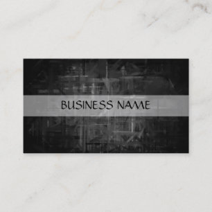 Black White Painting Abstract Art 4 Business Card