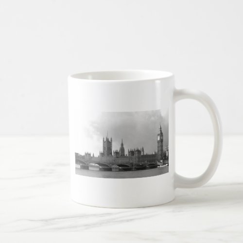 Black White Palace of Westminster Coffee Mug