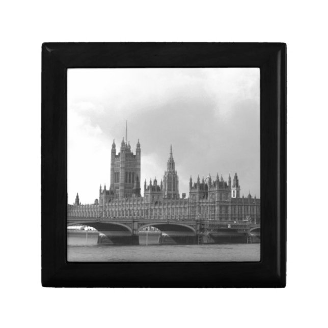 Black White Palace of Westminster Gift Box (Front)