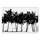 Black White Palm Trees Silhouette (Front Horizontal)