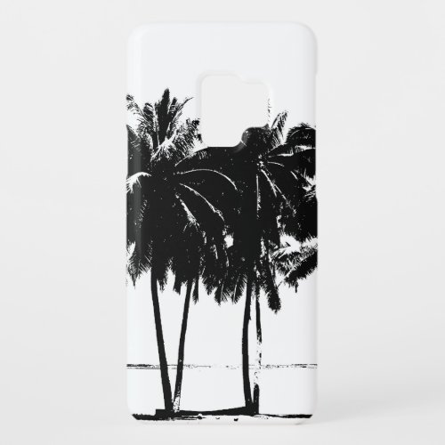 Black White Palm Trees Silhouette Case_Mate Samsung Galaxy S9 Case